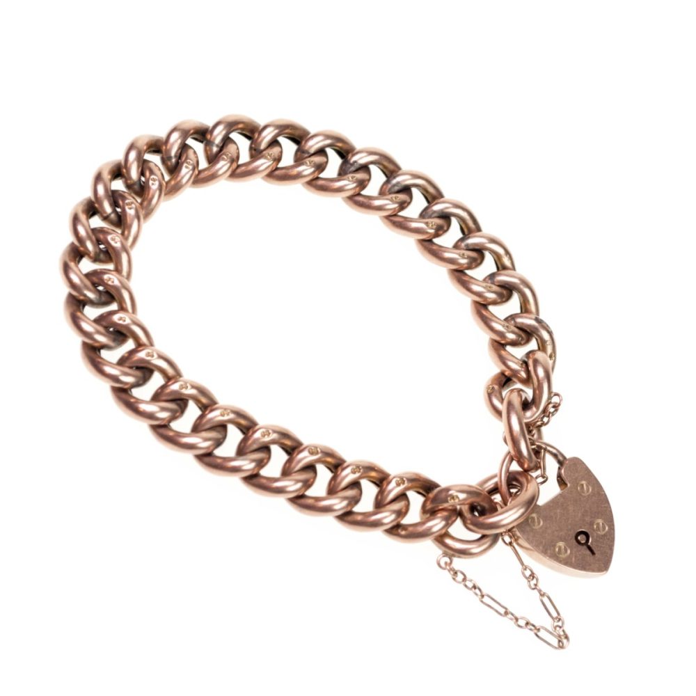 Antique Victorian Gold Charm Bracelet