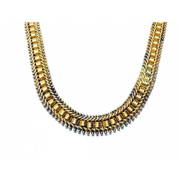Antique Victorian Gold Choker Necklace, Circa 1875