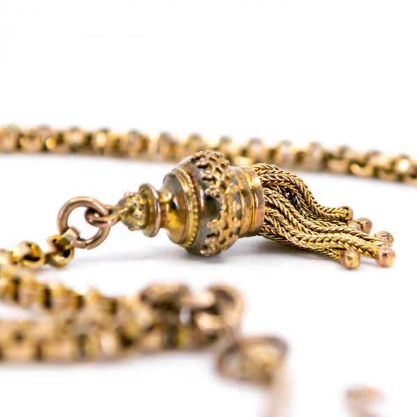 Antique Victorian Gold Double Albert Chain