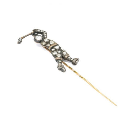 Antique Victorian Golfer Stick Pin