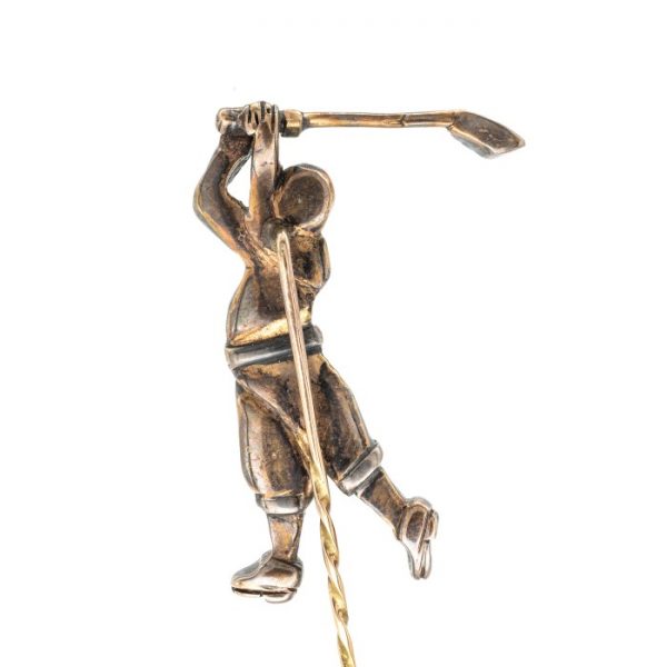 Antique Victorian Golfer Stick Pin