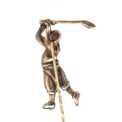 Antique Victorian Golfer Stick Pin