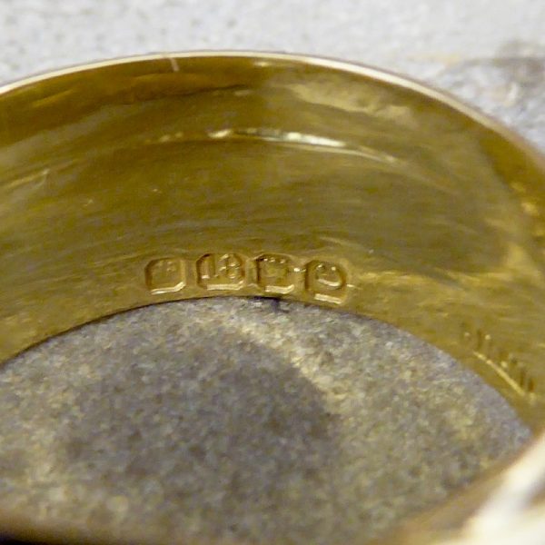 Antique Victorian Old Cut Diamond 18ct Gold Snake Ring