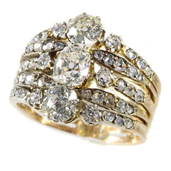 Antique Victorian Old European Cut Diamond Ring