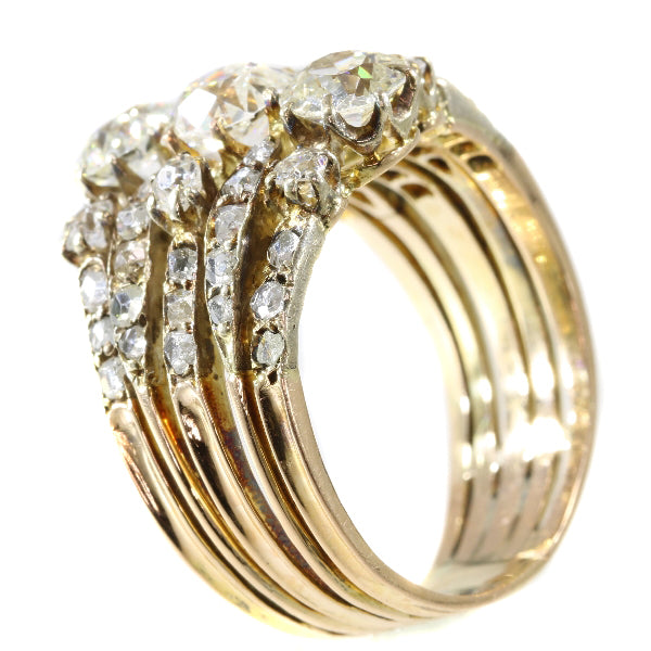 Antique Victorian Old European Cut Diamond Ring