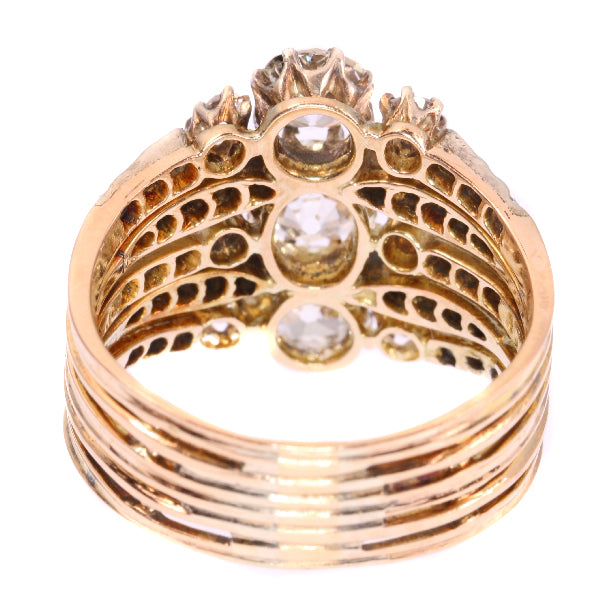 Antique Victorian Old European Cut Diamond Ring