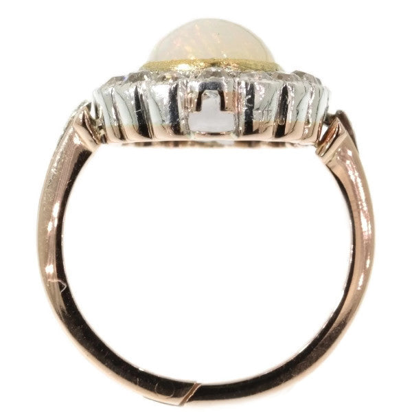 Antique Victorian Opal Diamond Convertible Ring