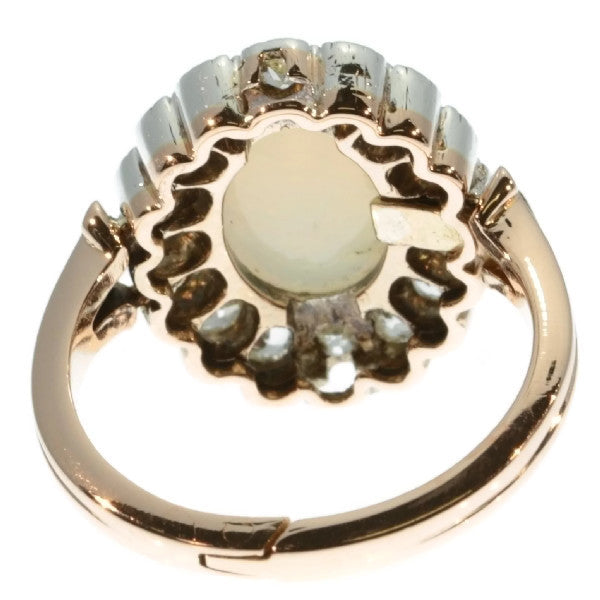 Antique Victorian Opal Diamond Convertible Ring