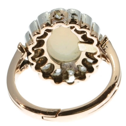 Antique Victorian Opal Diamond Convertible Ring