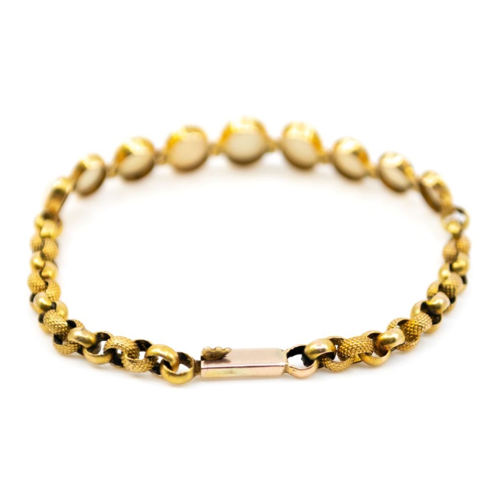 Antique Victorian Opal Gold Bracelet BB4