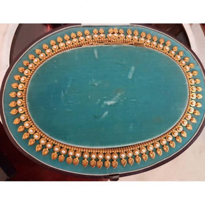 Antique Victorian Pearl Gold Fringe Necklace