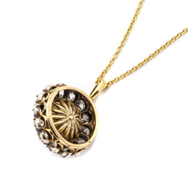 Antique Victorian Pearl and Diamond Pendant