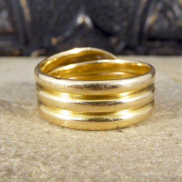 Antique Victorian Ruby Snake 15ct Gold Ring