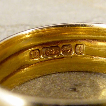 Antique Victorian Ruby Snake 15ct Gold Ring