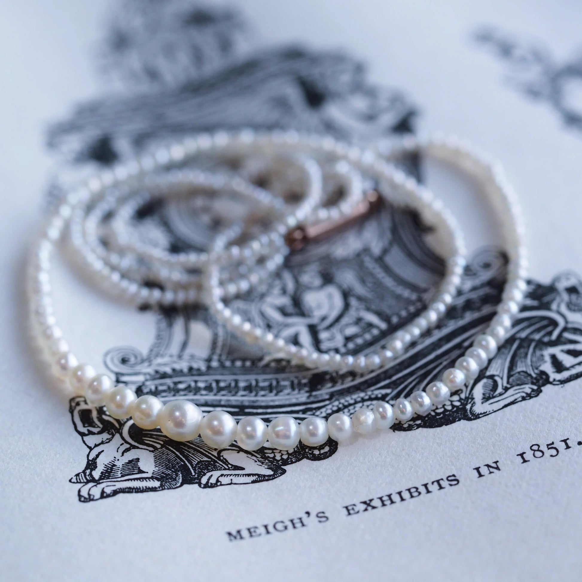 Georgian Antique Natural Seed Pearl Necklace