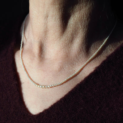 Georgian Antique Natural Seed Pearl Necklace