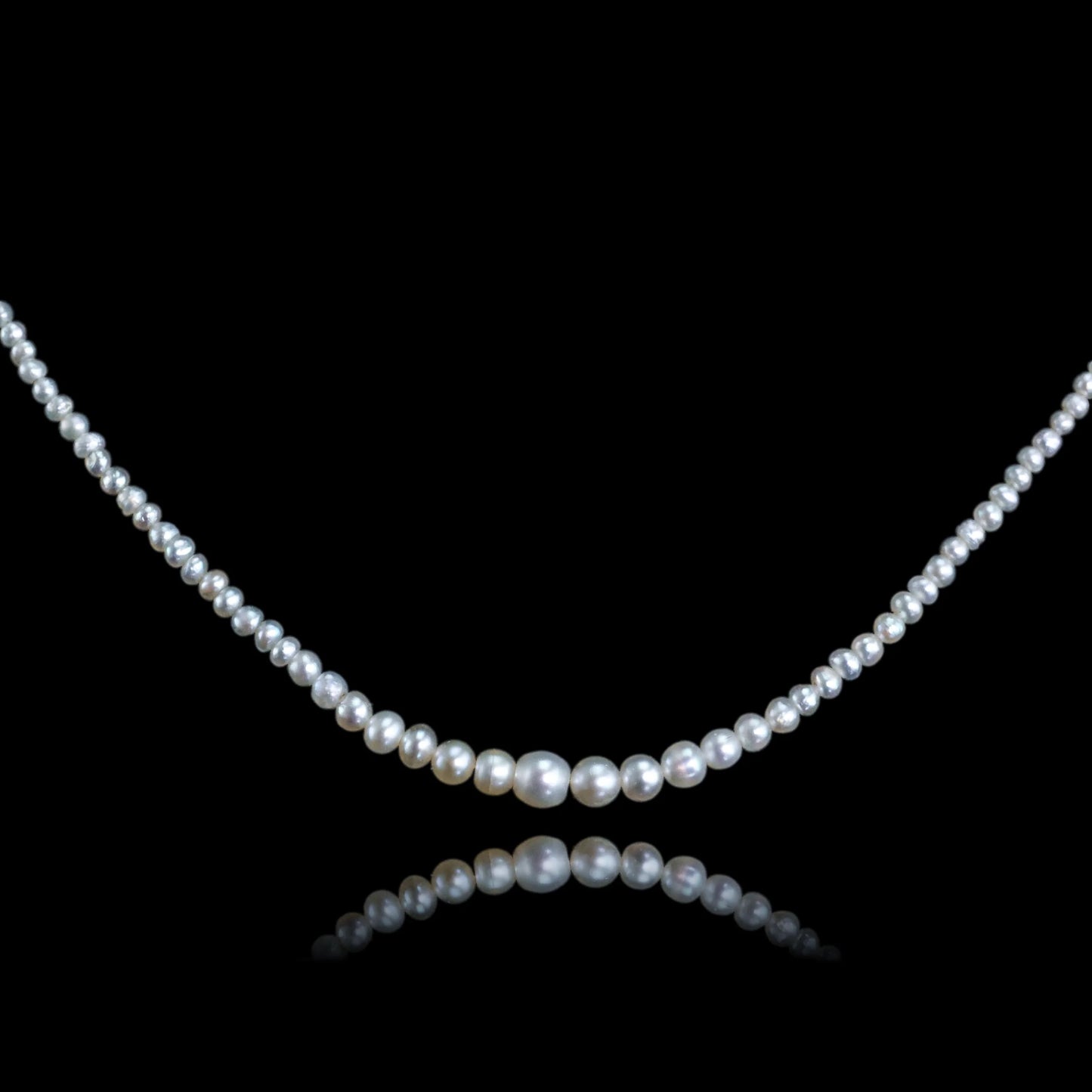 Georgian Antique Natural Seed Pearl Necklace