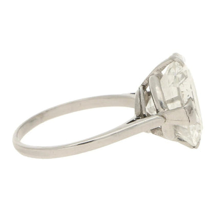 Art Deco 7.49ct Diamond Solitaire Engagement Ring GIA Cert
