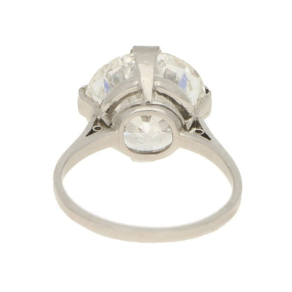 Art Deco 7.49ct Diamond Solitaire Engagement Ring GIA Cert