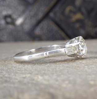 Art Deco Antique 1.20ct Diamond Engagement Ring