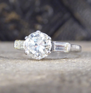 Art Deco Antique 1.20ct Diamond Engagement Ring
