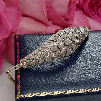 Art Deco Antique Old Cut Diamond Set Bracelet, 0.85ct