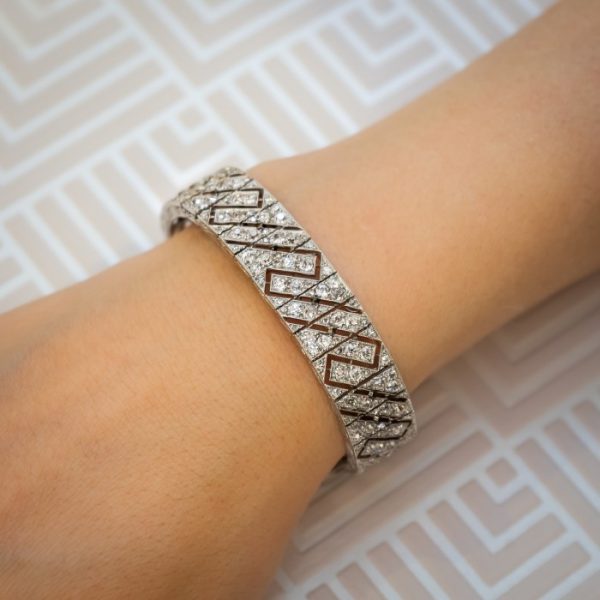 Art Deco Diamond Bracelet by Lacloche Freres