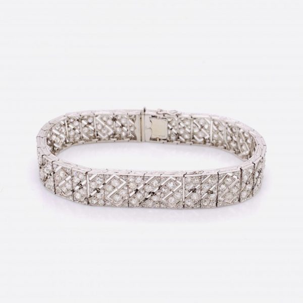 Art Deco Diamond Bracelet by Lacloche Freres