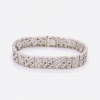 Art Deco Diamond Bracelet by Lacloche Freres