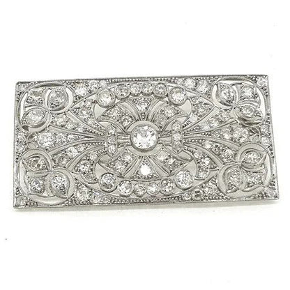 Art Deco Platinum and Diamond Brooch