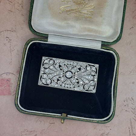 Art Deco Platinum and Diamond Brooch