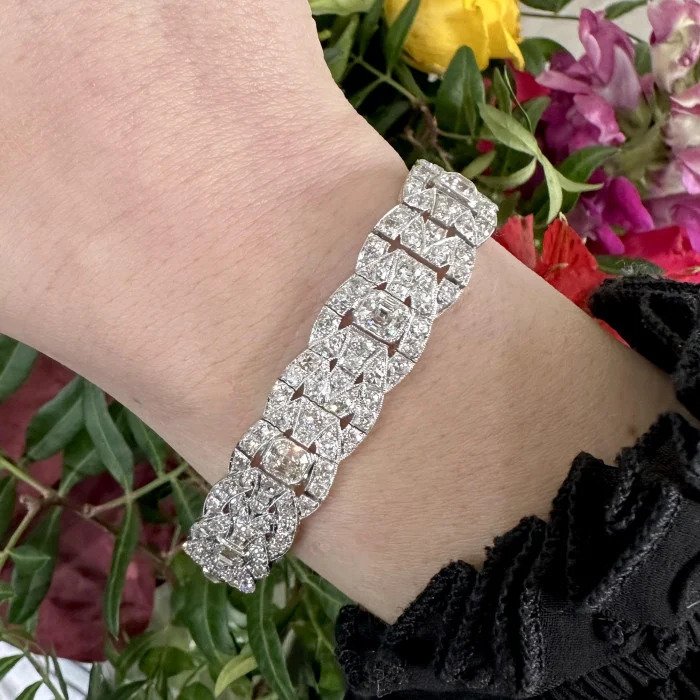 Art Deco Diamond and Platinum Bracelet