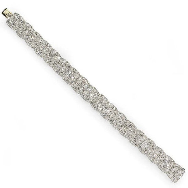 Art Deco Diamond and Platinum Bracelet