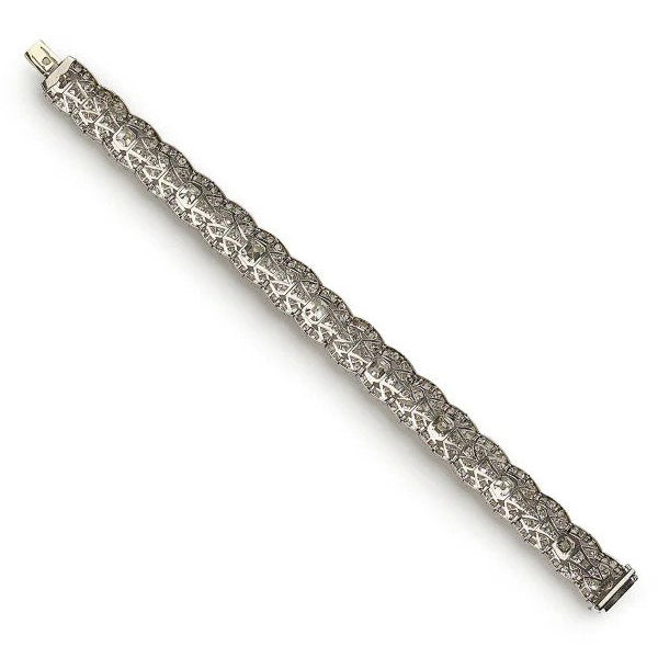 Art Deco Diamond and Platinum Bracelet