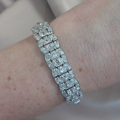 Art Deco Diamond and Platinum Bracelet