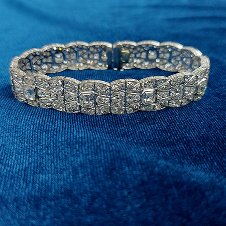 Art Deco Diamond and Platinum Bracelet