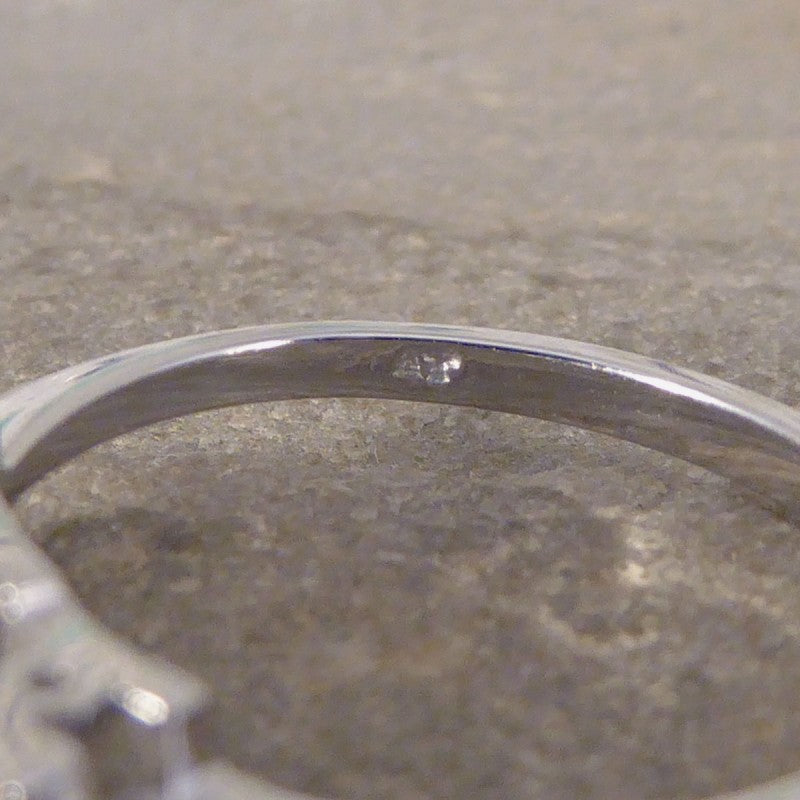 Art Deco Style 0.70ct Old Cut Diamond Three Stone Geometric Ring