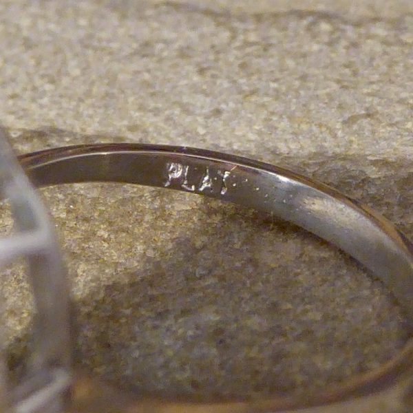 Art Deco Style 1.50ct Aquamarine and Diamond Cross Cluster Ring