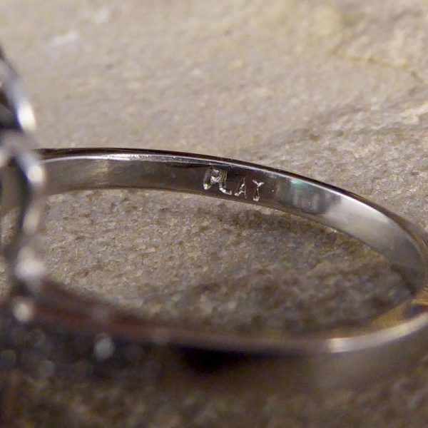 Art Deco Style 1.62ct Emerald and Diamond Cluster Ring