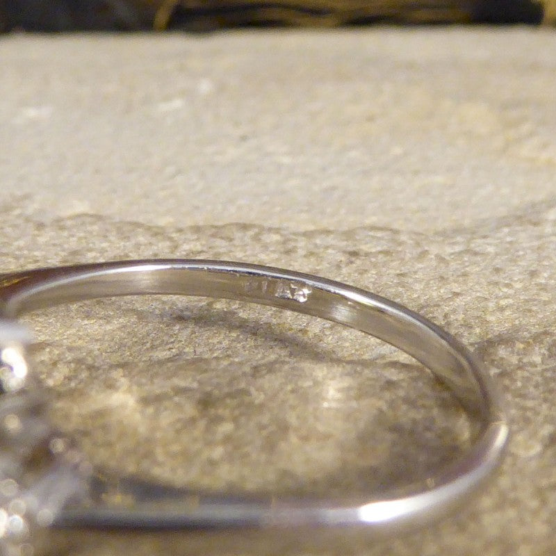 Art Deco Style 2.10ct Peridot Ring with Diamond Step Shoulders