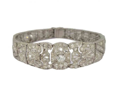 Art Deco diamond bracelet Platinum