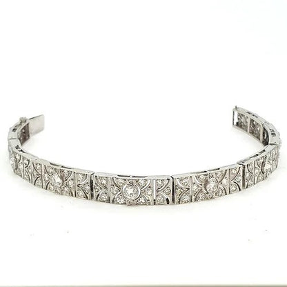 Art Deco Diamond Panel Bracelet