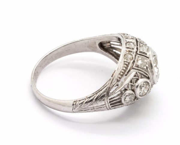 Vintage Art Deco Style Diamond Dress Ring