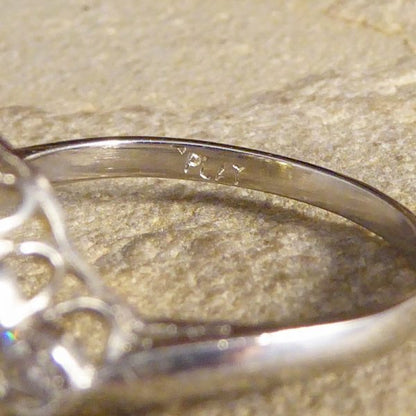 Asscher Cut 1.15ct Yellow Sapphire and Diamond Cluster Ring