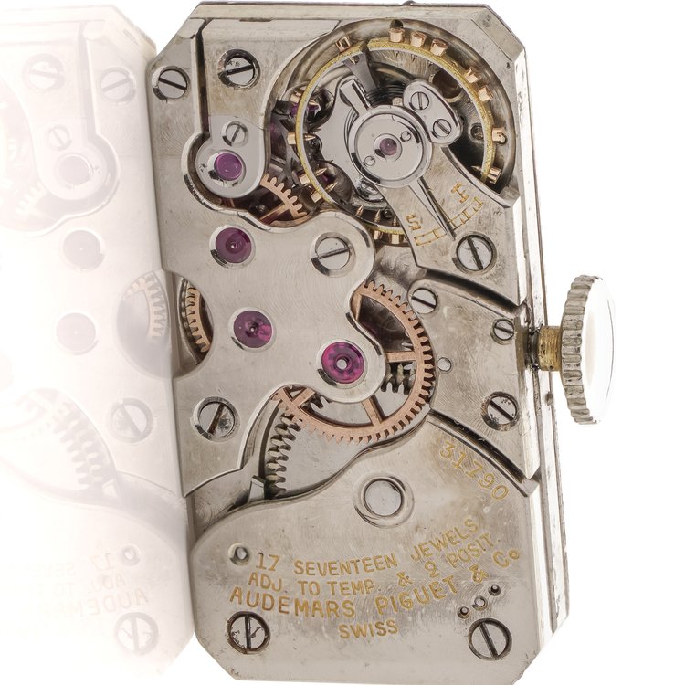 Art Deco Audemars Piguet Sapphire and Diamond Cocktail Watch