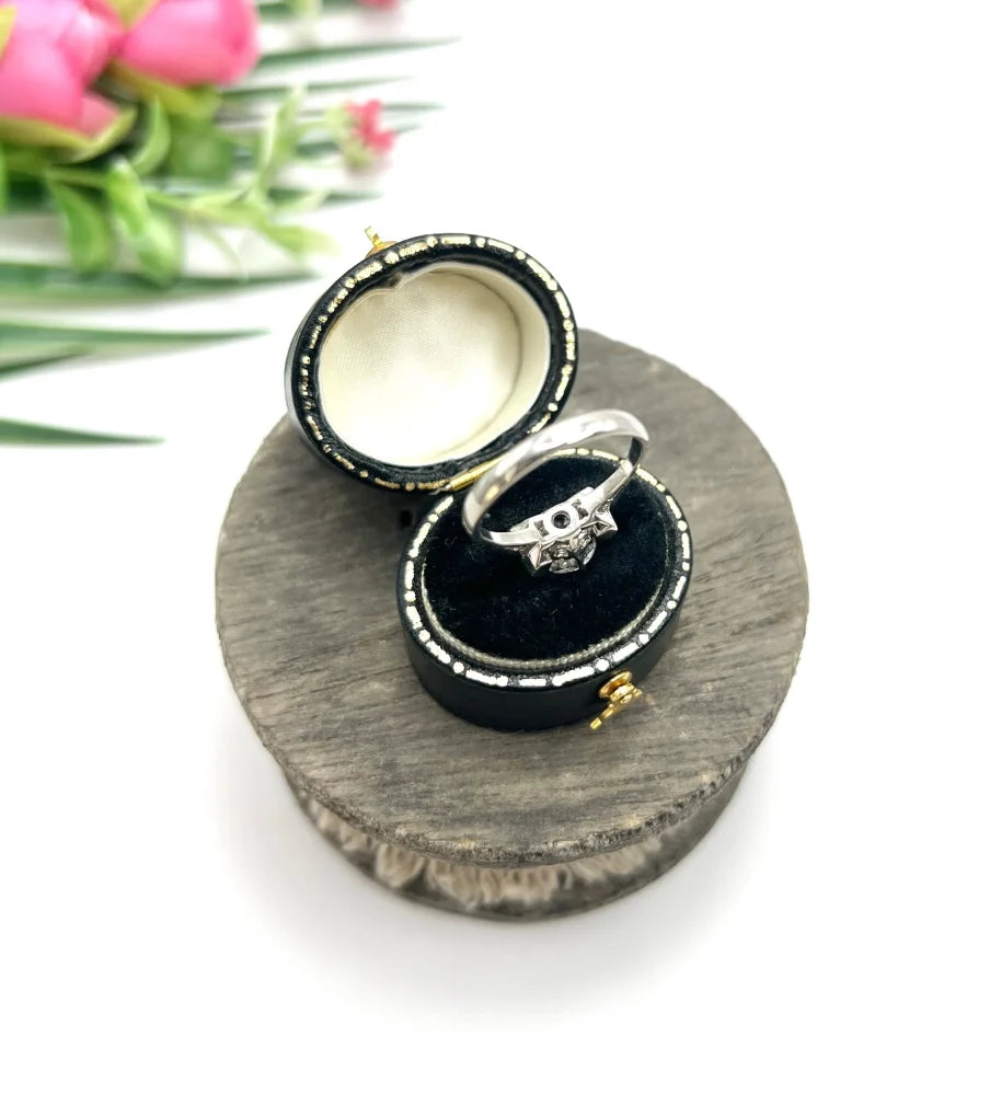 Antique Art Deco 1.20ct Diamond Solitaire Engagement Ring