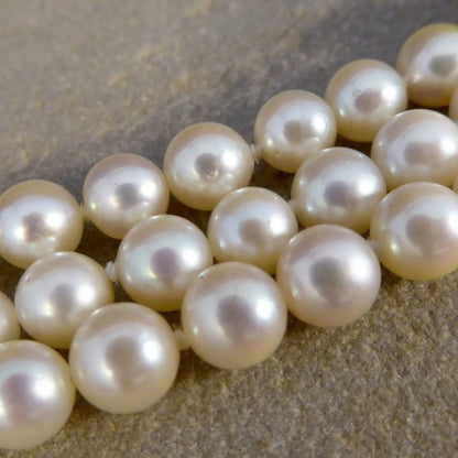 Vintage Coral, Cabochon Ruby and Diamond Three Row Pearl Bracelet