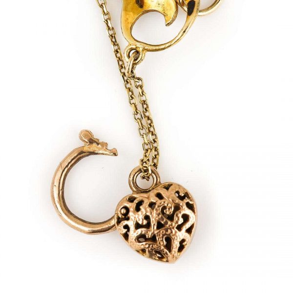 Antique Victorian 18ct Gold Turquoise Forget Me Not and Seed Pearl Bracelet Circa 1890