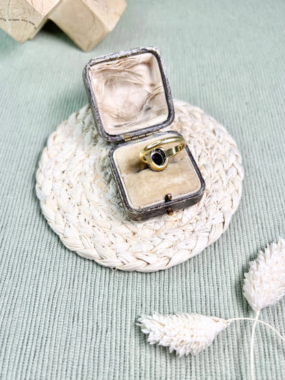 Vintage 18 Carat Gold 1970’s Amethyst And Diamond Cluster Ring