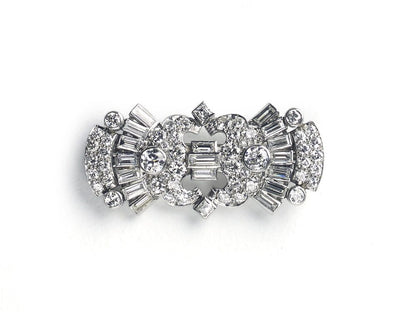 Art Deco Diamond Brooch